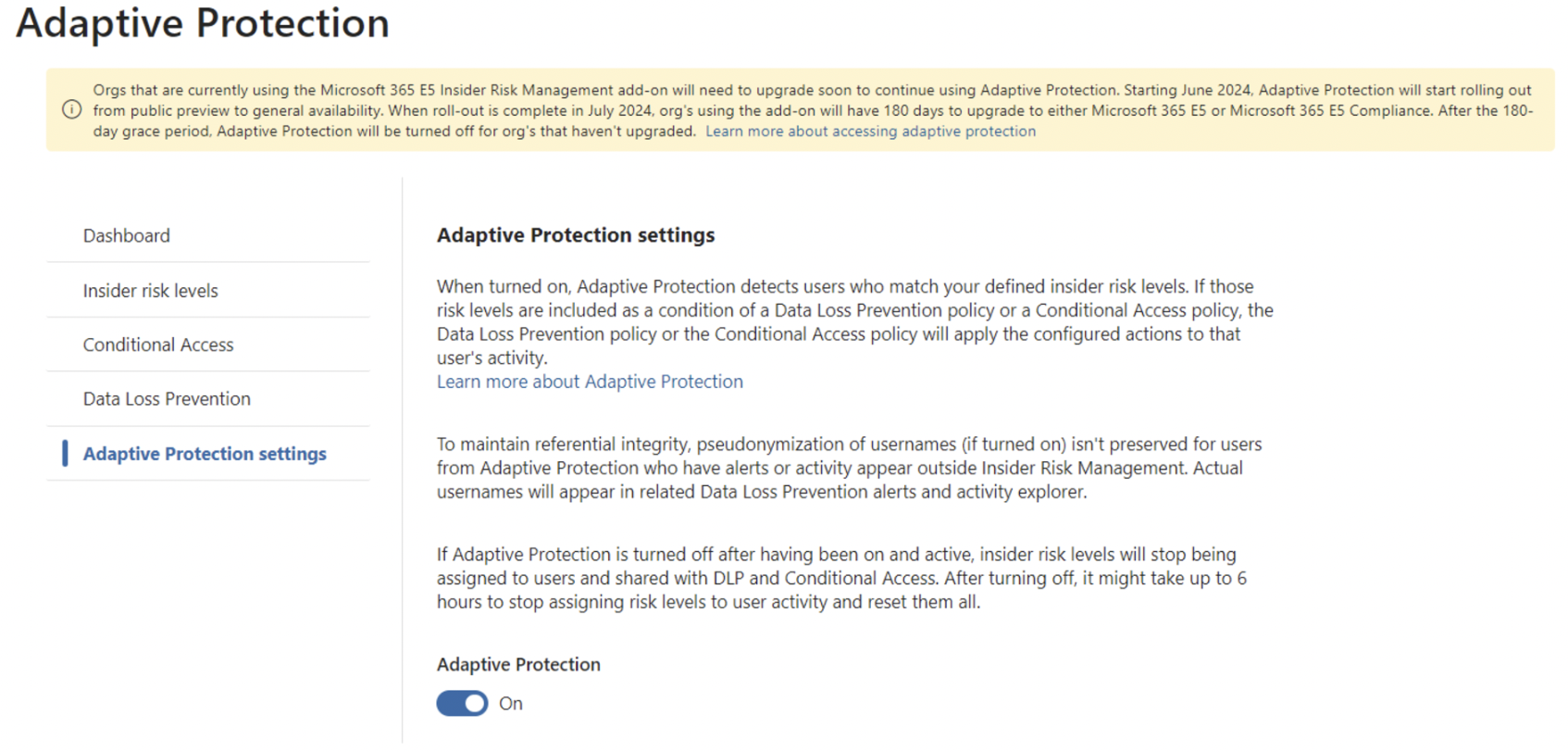 How to Configure Adaptive Protection to Dynamically Retain Data Deleted ...