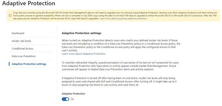 How to Configure Adaptive Protection to Dynamically Retain Data Deleted ...